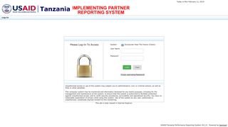 USAID/Tanzania Performance Reporting System