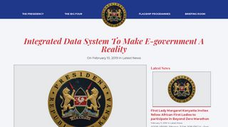 Integrated data system to make e-government a reality | The Presidency