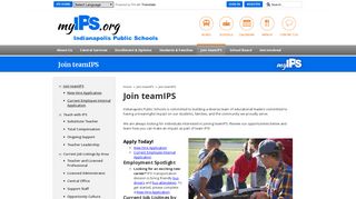Join teamIPS / Join teamIPS - Indianapolis Public Schools