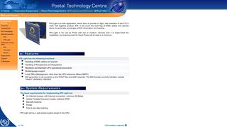 International Postal System Light, IPS Light, Postal Technology Centre ...