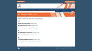 IPS Institute e-Learning Student Login - IPS Institute