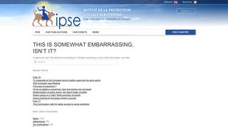 IPSE – login - Institut de la Protection Sociale Européenne