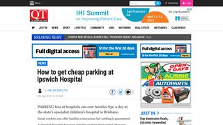 How to get cheap parking at Ipswich Hospital | Queensland Times