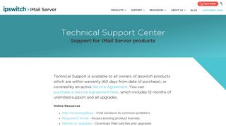 Technical Support Center for Ipswitch and IMail Products - IMail Server
