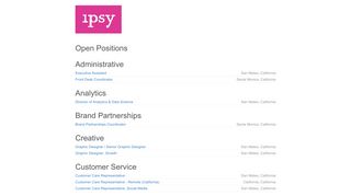 Ipsy Careers - Jobvite