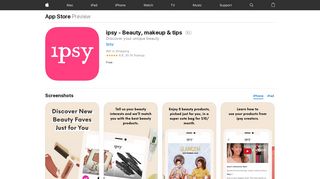 ipsy - Beauty, makeup & tips on the App Store - iTunes - Apple
