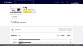 ipsy Reviews | Read Customer Service Reviews of ipsy.com - Trustpilot