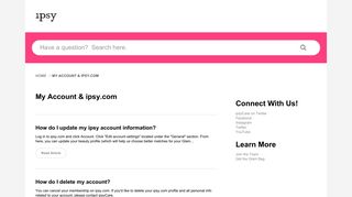 ipsy | My Account & ipsy.com