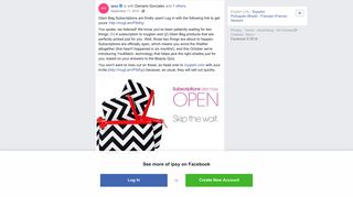ipsy - Glam Bag Subscriptions are finally open! Log in... | Facebook