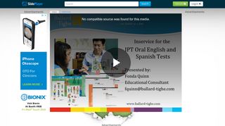 IPT Oral English and Spanish Tests - ppt video online download