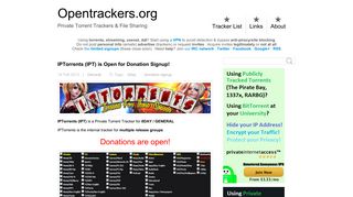 IPTorrents (IPT) is Open for Donation Signup! - Private Torrent ...