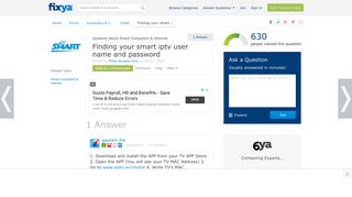 SOLVED: Finding your smart iptv user name and password - Fixya