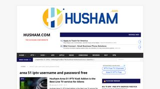 area 51 iptv username and password free Archives - Husham.com