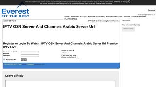 IPTV OSN Server And Channels Arabic Server Url « Everest ...