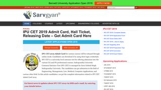 IPU CET 2019 Admit Card, Hall Ticket, Releasing Date - Get Admit ...