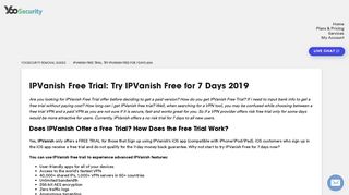 IPVanish Free Trial: Try IPVanish Free for 7 Days 2019 - YooSecurity ...
