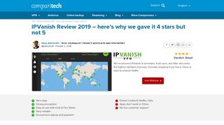 IPVanish Review 2019: Pass or Fail? In-depth VPN Testing Results