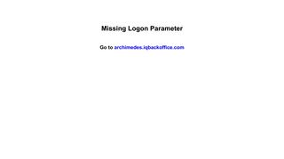 Missing Logon Parameter