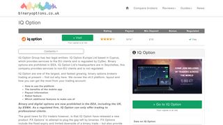 IQ Option Review - Is it a Scam? Plus App and Demo info for UK traders