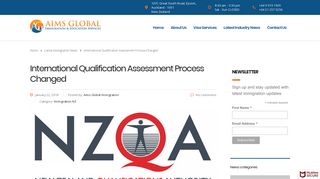 International Qualification Assessment Process Changed | Aims ...