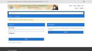 Sign In | Allama Iqbal Open University | Academic Software Discounts