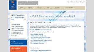 UKAS : IQIPS Standards and Web-based tool