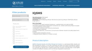 IQSMS | ASQS | Products | airlinesoftware.net