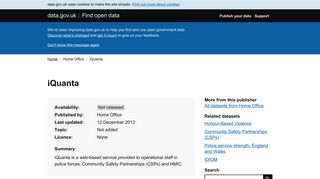 iQuanta - data.gov.uk