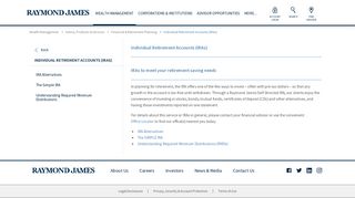 Individual Retirement Accounts (IRAs) - Financial & Retirement ...
