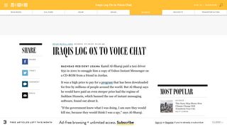 Iraqis Log On to Voice Chat | WIRED
