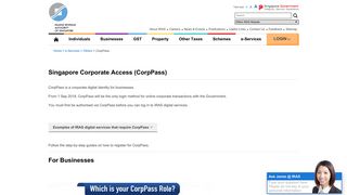 CorpPass - IRAS