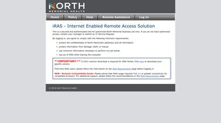 iRAS - North Memorial's Application Portal
