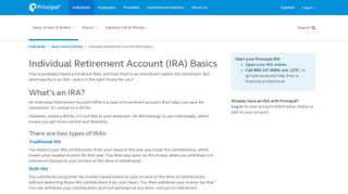 IRA Basics | Principal - Principal Financial