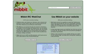 Mibbit.com - Easy and fast Webchat in your browser