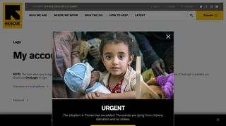 My account | International Rescue Committee (IRC)