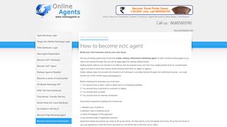 How to become irctc agent - OnlineAgents.in