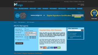 IRCTC Rail agents - Digital Signature