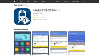 Indian Rail IRCTC, PNR Status on the App Store - iTunes - Apple