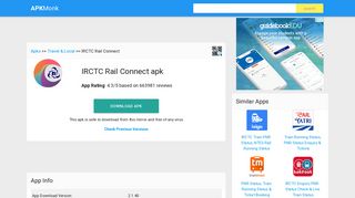 IRCTC Rail Connect Apk Download latest version 2.1.40- cris.org.in ...