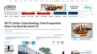 IRCTC Online Ticket Booking: Cancellation Charges, Trains Chart ...