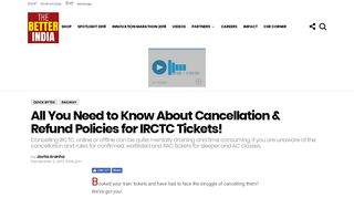 Know More About Cancellation & Refund Policies for IRCTC Tickets