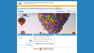 IRCTC Online Passenger Reservation System - Services.irctc