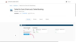 Tatkal for Sure: Etrain auto Tatkal Booking - Google Chrome
