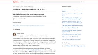 How to book premium tatkal ticket - Quora