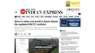 Here is what you need to know about the updated IRCTC website- The ...