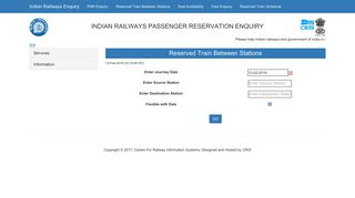 Train Berth Availability - Indian Railways