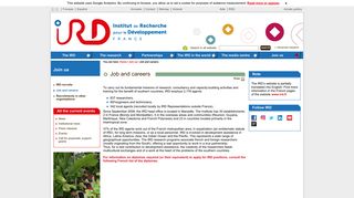 Job and careers - Institut de recherche pour le développement (IRD)