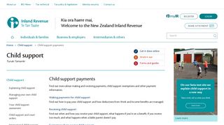 Child support payments - IRD