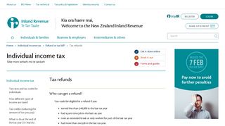 Tax refunds (Refund or tax bill?) - IRD