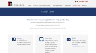 Support Center - Federal Way, Seattle, Tacoma | IT Source